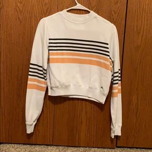 Hollister long sleeve cropped boyfriend crew neck